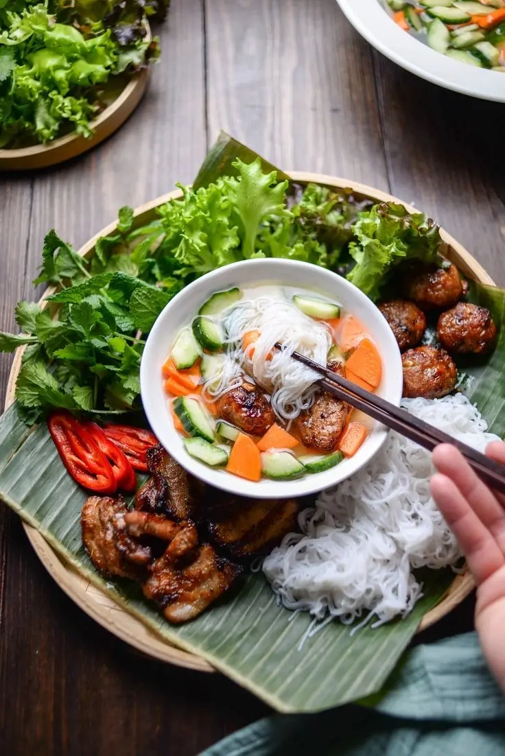 Bún Chả Hương Liên — Hanoi, Bún chả · the Obama combo