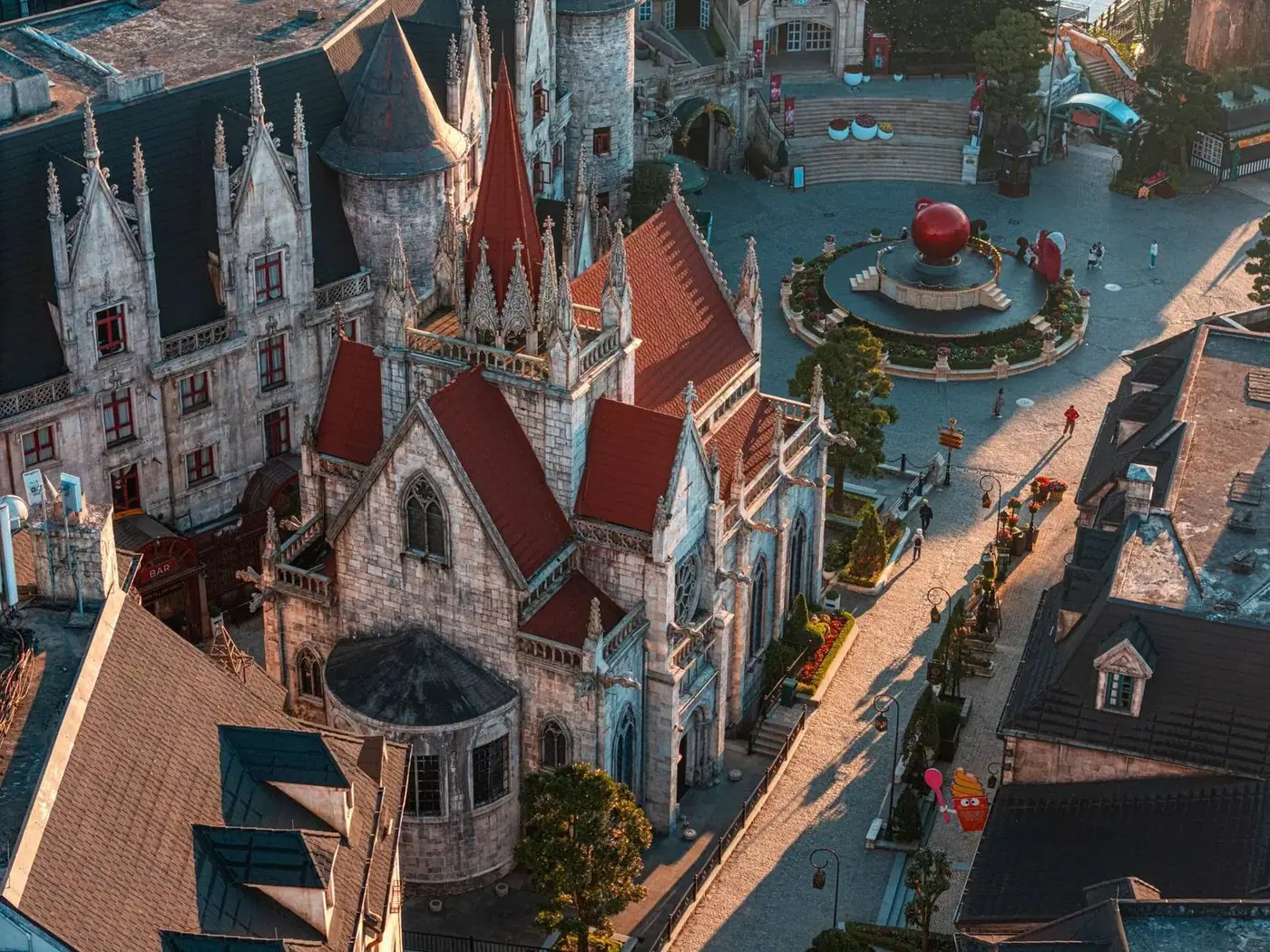 Fantasy Park theme park building at Ba Na Hills