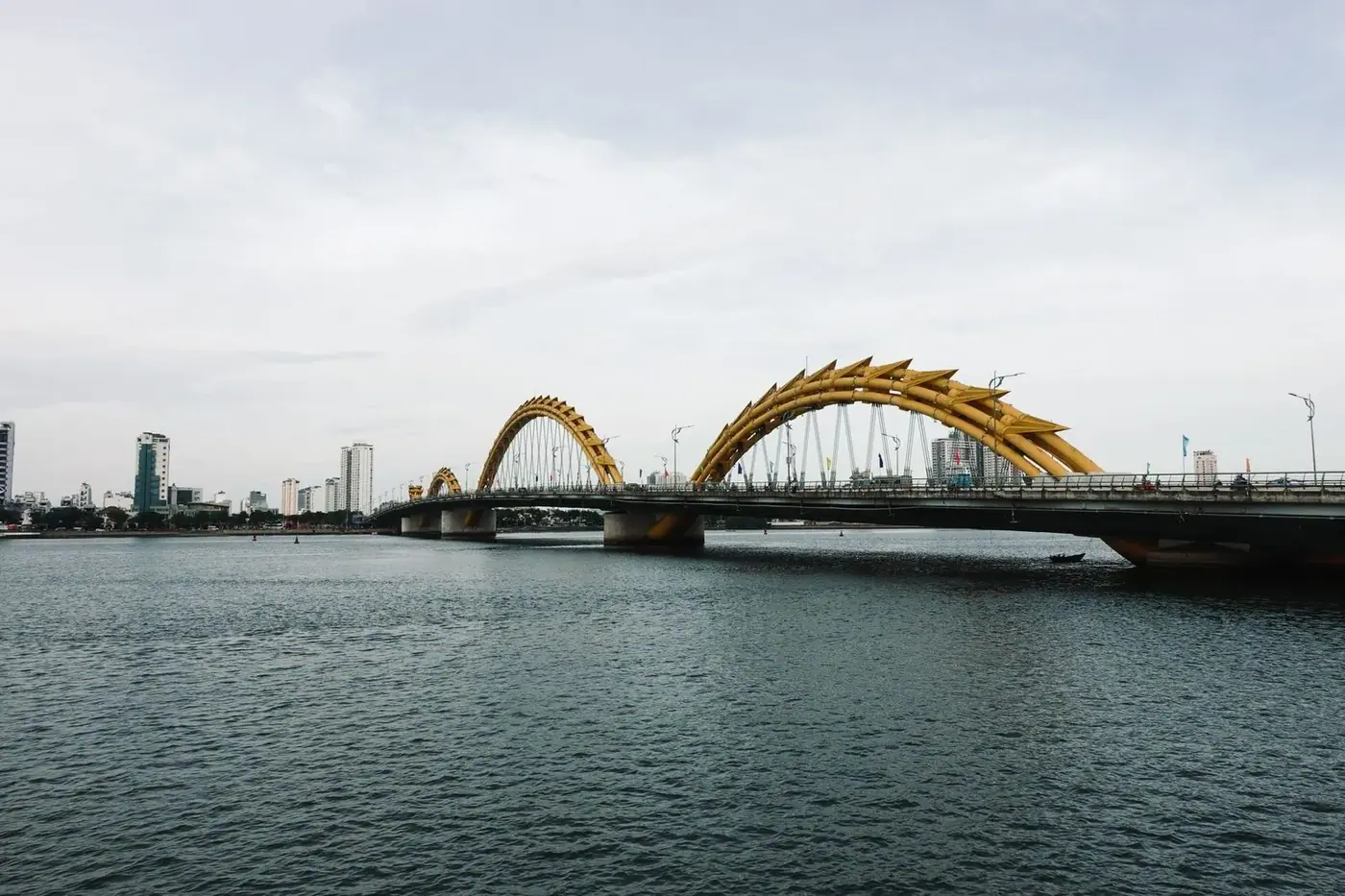 The Dragon Bridge over the Han River in Da Nang
