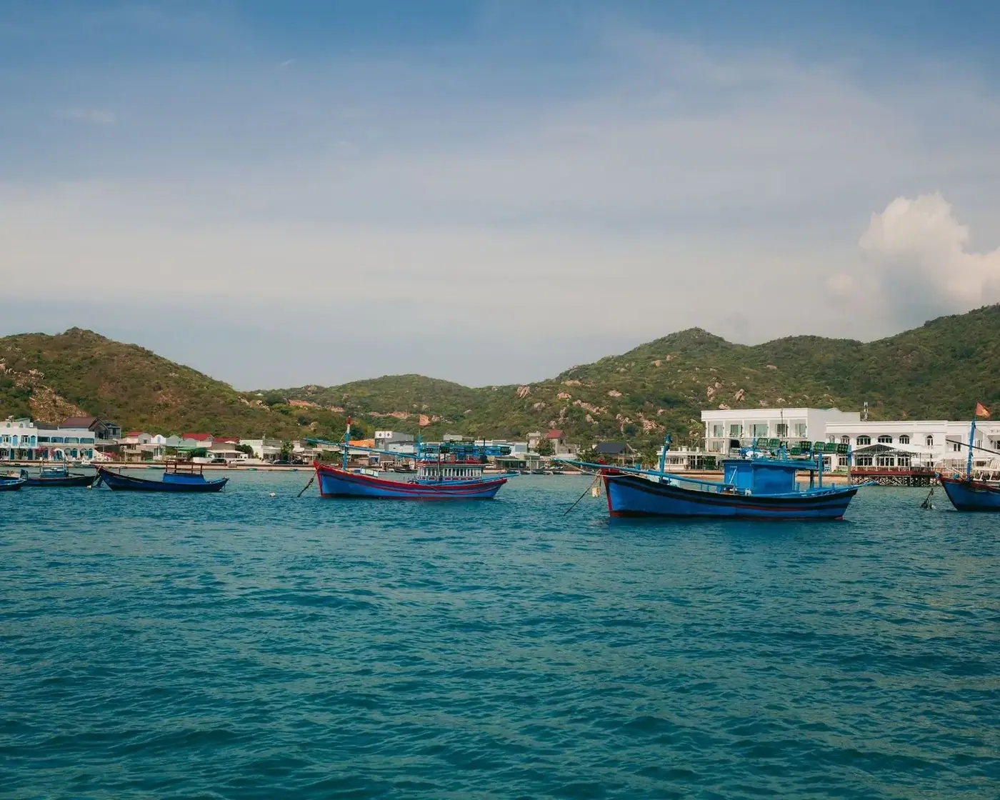 Coastal fishing village on Hon Lao island Cu Lao Cham