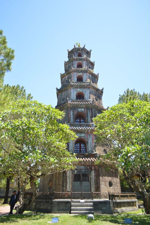 Phuoc Duyen Tower at Thien Mu Pagoda, Hue Vietnam