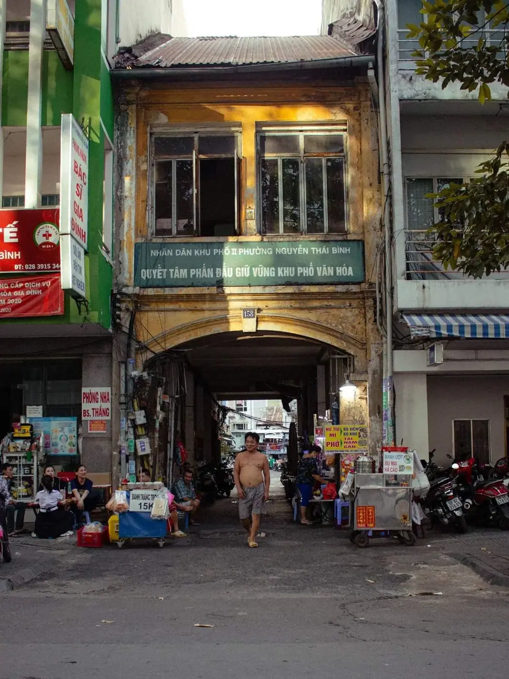 Evening street scene in Nha Trang, Vietnam