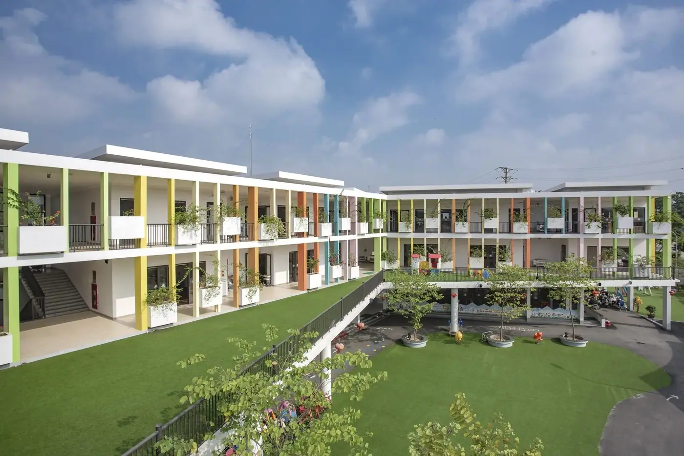 School courtyard view — hidden costs of enrollment